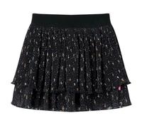 Kinder-Stufenrock mit Rüschen Schwarz 140