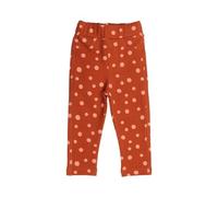 Sweat Leggings braun mit Punkten 74