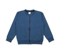 Kinder Sweatjacke GOTS zertifiziert, marineblau, Reißverschluss, Bio-Baumwolle, weich & bequem - Walkiddy Blau 62/68