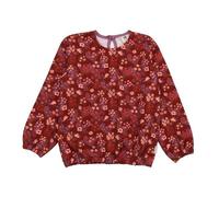 Kinder Sweatshirt Bio-Baumwolle The Secret Garden von Walkiddy, GOTS-zertifizierter, veganer Kuschelpullover mit Blumenprint, weich, warm und hautfreundlich für Alltag, Kindergarten, Schule und kühle 