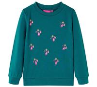 Kinder-Sweatshirt Dunkelgrün 140