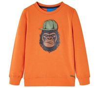 Kinder-Sweatshirt Dunkelorange 92