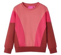 vidaXL Kinder Sweatshirt Pullover Jungen Pulli Langarmshirt Farbblock Rosa Henna 116