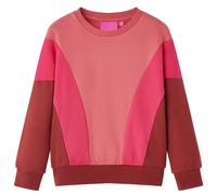 Kinder-Sweatshirt Farbblock Rosa und Henna 92 Kinder-Sweatshirt Farbblock Rosa und Henna 92