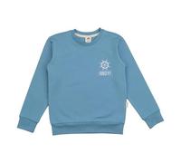 Kinder Sweatshirt GOTS-zertifiziert aus Bio-Baumwolle hellblau mit Wal-Motiv - Walkiddy Blau 98