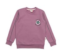 Kinder Sweatshirt GOTS zertifiziert, Bio-Baumwolle, altrosa, „Secret Garden“, weich & bequem, Langarm - Walkiddy Dunkel Rot 98