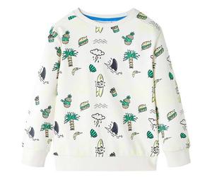 Kinder-Sweatshirt Helles Ecru 104