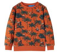 Kinder-Sweatshirt Helles Rostbraun 140