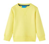 vidaXL Kinder Sweatshirt Langarmshirt Pullover Jungen Pulli Oberteile Hellgelb 116