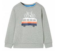 Kinder-Sweatshirt Hellkhaki Melange 104