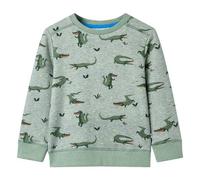 KinderSweatshirt Hellkhaki Melange 104 KinderSweatshirt Hellkhaki Melange 104