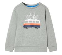 Kinder-Sweatshirt Hellkhaki Melange 116
