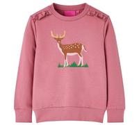 Kinder-Sweatshirt Himbeerrosa 116