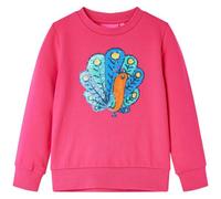 Kinder-Sweatshirt Knallrosa 116