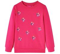 Kinder-Sweatshirt Knallrosa 116