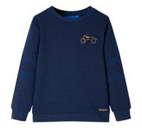 Kinder-Sweatshirt Marineblau Melange 104