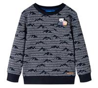 Kinder-Sweatshirt Marineblau Melange 140
