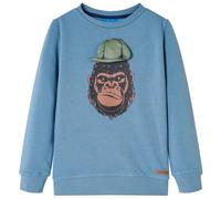 Kinder-Sweatshirt Mittelblau 128