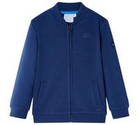 Kinder-Sweatshirt mit Reißverschluss Marineblau 104
