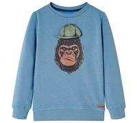 Kinder-Sweatshirt Mittelblau 92