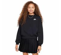 Kinder-Sweatshirt ohne Reißverschluss Nike G NSW CLUB FLEECE BXY CRW LBR schwarz FZ9244-010 - XS