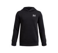 UNDER ARMOUR Icon Taping Fleecehoodie Jungen 001 - black/white M (137-149 cm)
