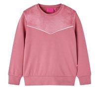 vidaXL Kinder Sweatshirt Pullover Jungen Pulli Langarm Samt Patchwork Himbeerrosa 128