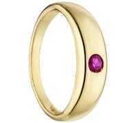 Kinder Taufring 333 Gold Gelbgold 1 Rubin rot Taufanhänger