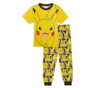 Kinder Teens Pokémon Pyjama Jungen Mädchen T-Shirt mit kurzen Ärmeln mit voller Länge Unterteile Pjs, 11-12 Jahre