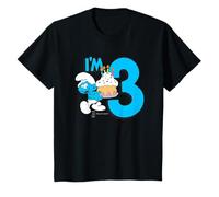 Kinder The Smurfs Schlumpfe Birthday I'm 3 T-Shirt