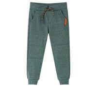 vidaXL Kinder Trainingshose Kordelzug Jogginghose Sporthose Kinderhose Dunkelgrün 92
