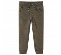 Kinder-Trainingshose Dunkles Khaki Melange 140