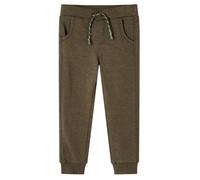vidaXL Kinder Trainingshose Jogginghose Fitnesshose Sporthose Hose Khaki Melange 128