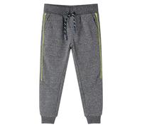 vidaXL Kinder Trainingshose Kordelzug Jogginghose Sporthose Hose Grau Melange 128