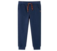 vidaXL Kinder Trainingshose Jogginghose Fitnesshose Sporthose Marineblau Melange 128