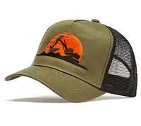 Kinder Trucker-Cap : Bagger Sonne - Basecap Kind Kappe Radlader Kran Baustelle Jungs Kappe Cappy Jungen Mütze Kappi (Olive/Black)