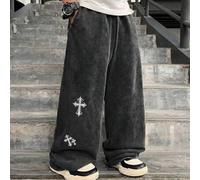 Kinder Tween Jungen Lässiger Streetstyle Sportliche Schneeflocken Stoff Lange Jogginghose Geeignet für Outdoor-Tragen Reisen Urlaub Familientreffen Sp