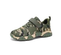 Kinder Ultra Light Soft Sole Militär Training Camouflage Schuhe | Kinder Sneaker Camouflage atmungsaktiv leicht Klettverschluss Jungen Mädchen Turnschuhe Tarnschuhe