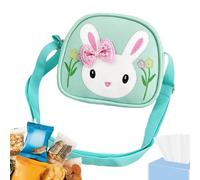 Kinder Umhängetasche für Mädchen | Hübscher Kaninchen-Patch Geldbörse mit verstellbarem Schultergurt,Kleine Reise Umhängetasche Cartoon - für Reisen Outdoor Wandern Schule Zuhause Mädchen