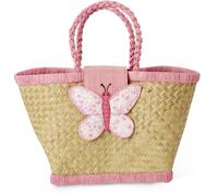 Kinder-Umhängetasche Raffia Schmetterling Rice by Rice Natur - Standard