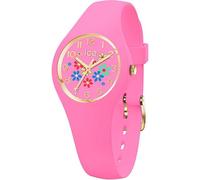 ICE-WATCH - Ice Flower Pinky Bloom - Rosa Damenuhr mit Silikonarmband - 021731 (Extra small)