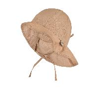 Kinder UV-Flapper-Hut Canvas UV50+ STERNTALER - Farbe Braun Taupe Größe: 49cm