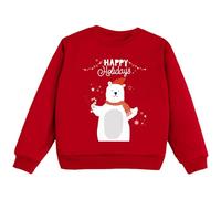 Kinder-Weihnachts Mädchen Pullover, Sweatshirt Dick Warme Weihnachtspullover Top Casual Langarm Rundhals Pulli (Z3-Dark Blue, 18-24 Monate)