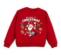 Kinder-Weihnachts Mädchen Pullover, Sweatshirt Dick Warme Weihnachtspullover Top Casual Langarm Rundhals Pulli Tops (Dark Blue, 6-7 Years)