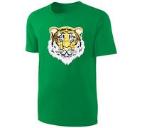 Kinder Wendepailletten T-Shirt Tiger - Streichel Shirt - Grün Größe 140
