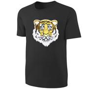 Kinder Wendepailletten T-Shirt Tiger - Streichel Shirt - Schwarz Größe 164