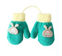 Kinder Winter Handschuhe Fäustlinge Baby Cartoon Fausthandschuh Halshandschuhe Dicke Doppelt Warm Strickhandschuh mit,1-5 Jahre alt, Spielen, Laufen, Skifahren Bedarf