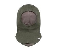 Kinder Winter-Merino-Schlupfmütze mit Futter Minymo - grün Beetle Größe: 50cm (Größe 92)