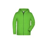 Kinder Zip Kapuzensweatjacke "JN8026K" - James & Nicholson Lime-Green M