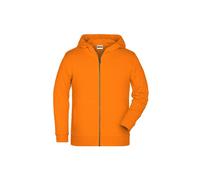 Kinder Zip Kapuzensweatjacke "JN8026K" - James & Nicholson Orange XS